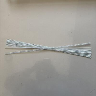 1 ミリメートル * 40 センチメートル花ワイヤー花屋ワイヤー用白色プレカットピースステムワイヤー