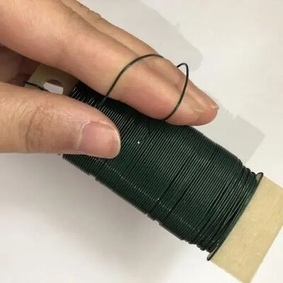 22 ゲージ鉄フラワーアレンジメントのための柔らかいクラフト花屋ワイヤー緑色