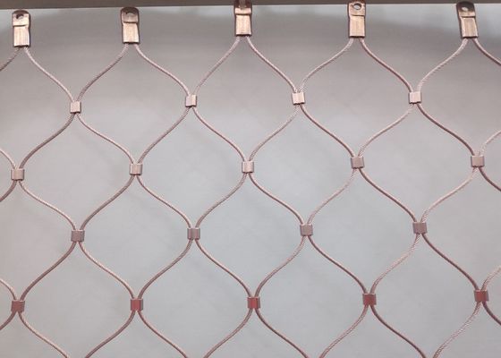 適用範囲が広いAISI 304建築ワイヤー ロープの網40*40mm 50*50mmの入り口