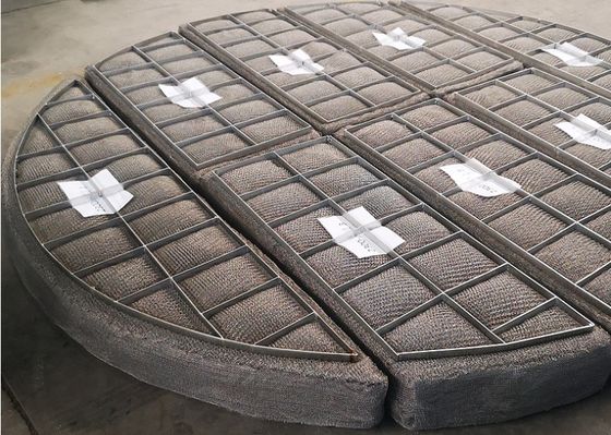 AISI 304の長方形の網のパッドのデミスターはワイヤー霧エリミネーター フィルターを編んだ